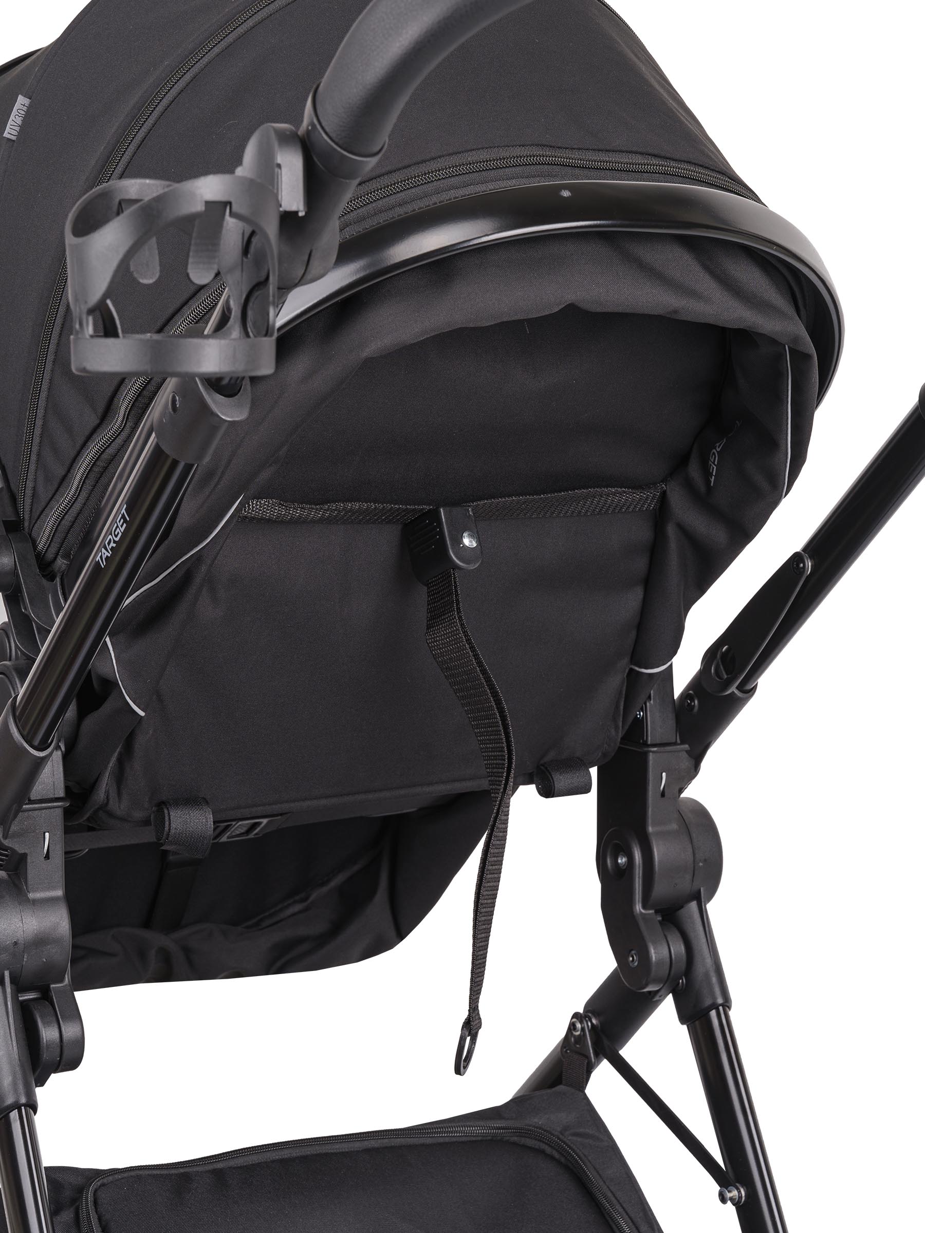 Коляска трансформер Indigo TARGET 3в1 черный - фото 31