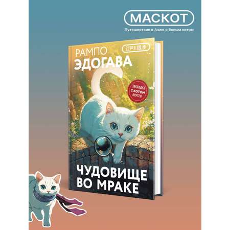 Книга Эксмо Чудовище во мраке (закладка с Котом внутри)