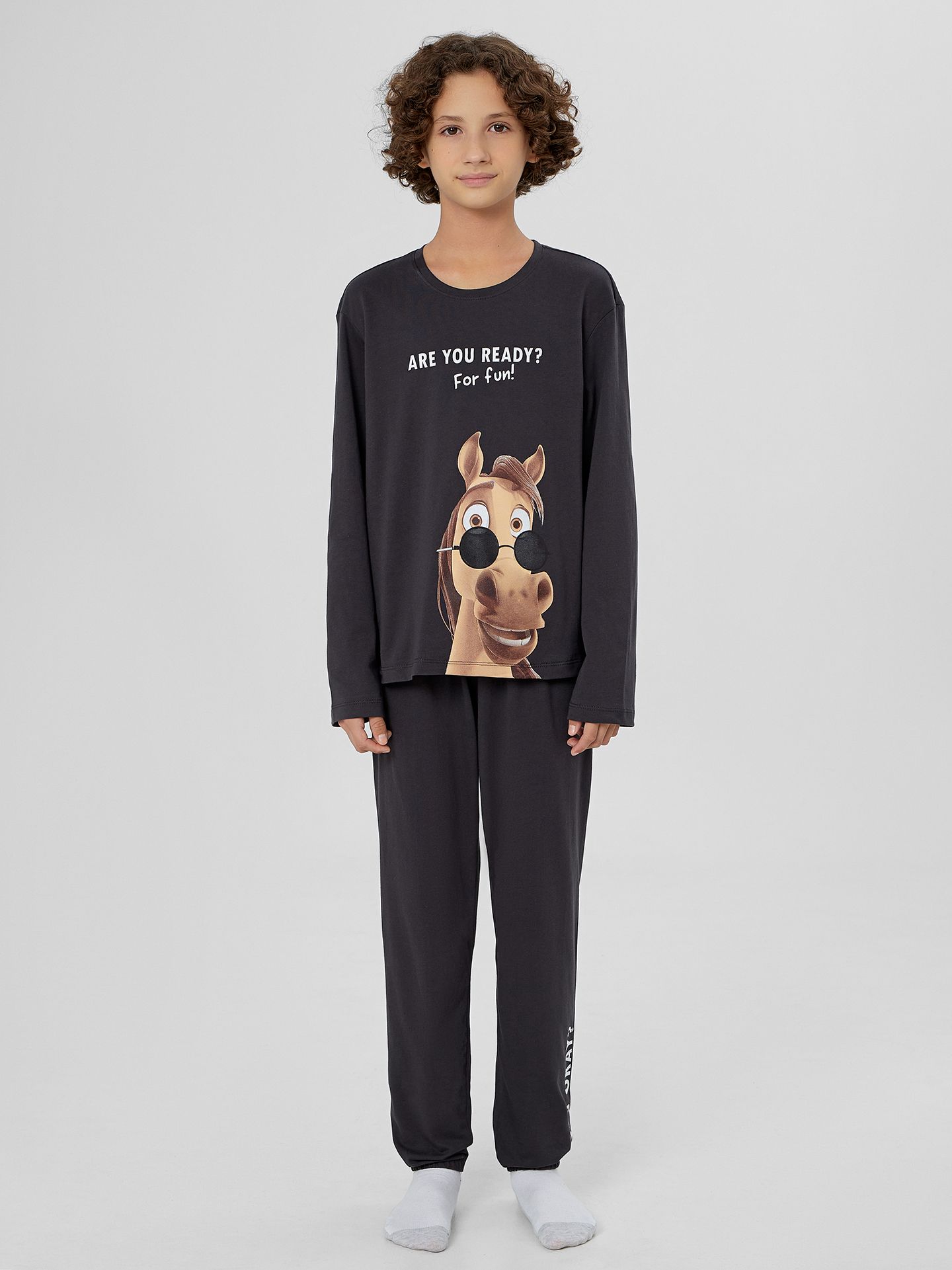 Пижама Mark Formelle (Марк Формэль) 563323/обсидиан +печать - фото 1