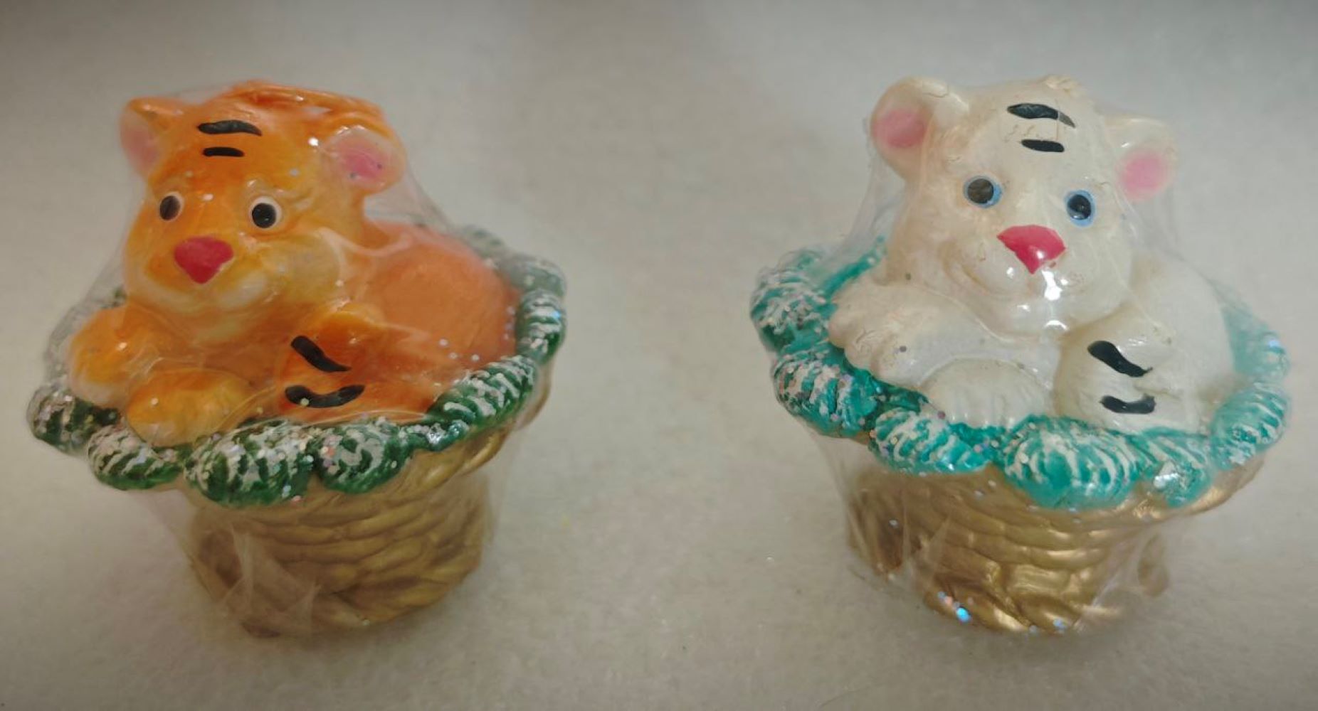 Свеча "Тигренок в лукошке" - фото 1