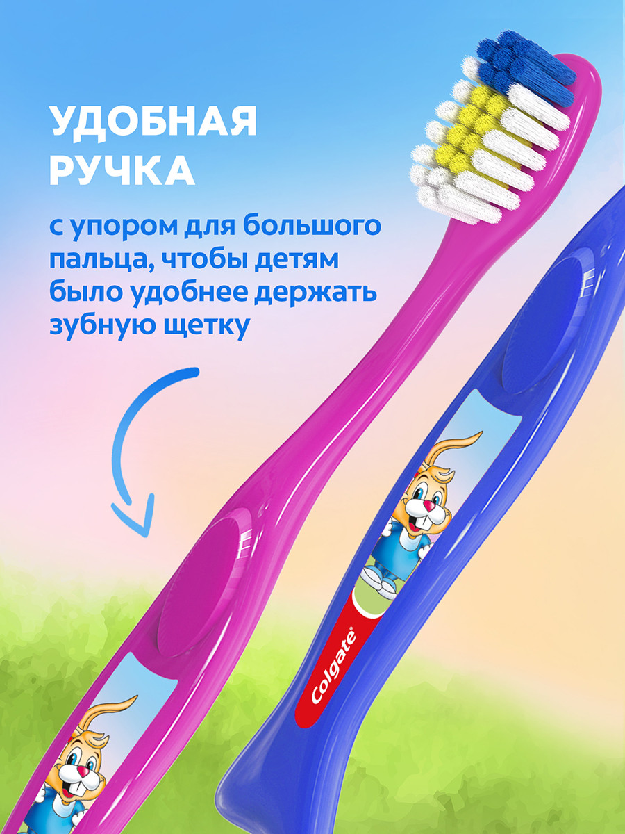 Зубная щетка классическая Colgate от 2 лет в ассортименте - фото 9