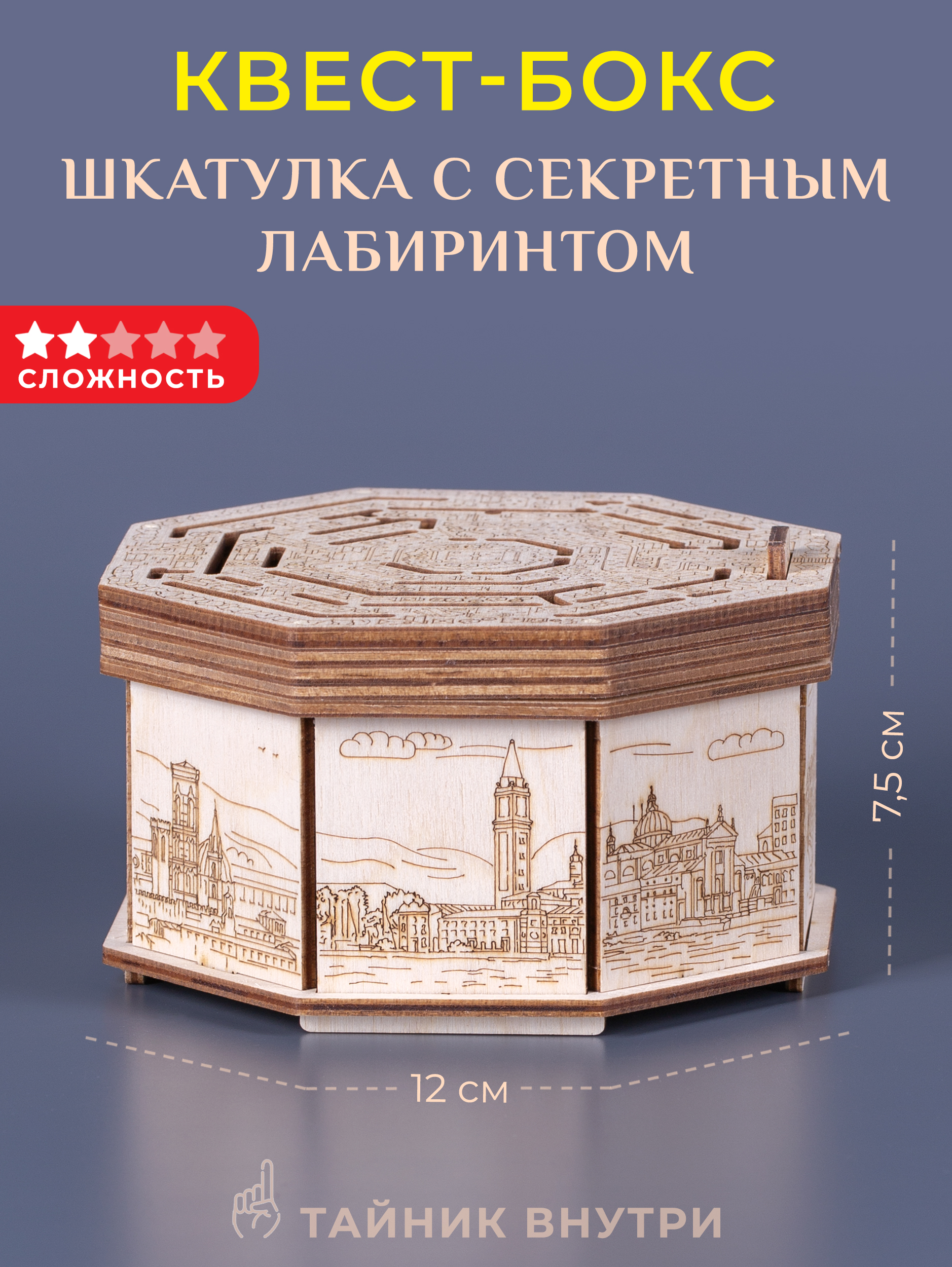 Настольная игра EscapeWelt Secret Maze Box - фото 1