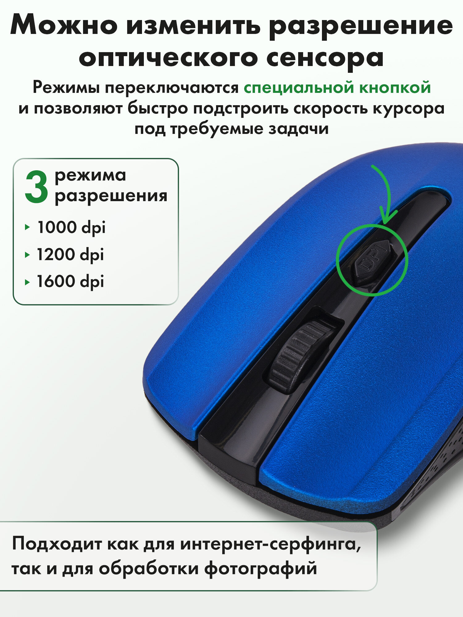 Мышь беспроводная Sonnen V99 Usb 800/1200/1600 dpi - фото 2
