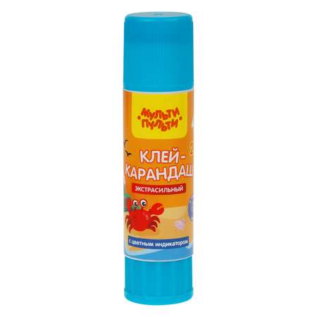 Клей-карандаш Мульти-Пульти Енот на Кубе с синим индикатором 21г GS_52333