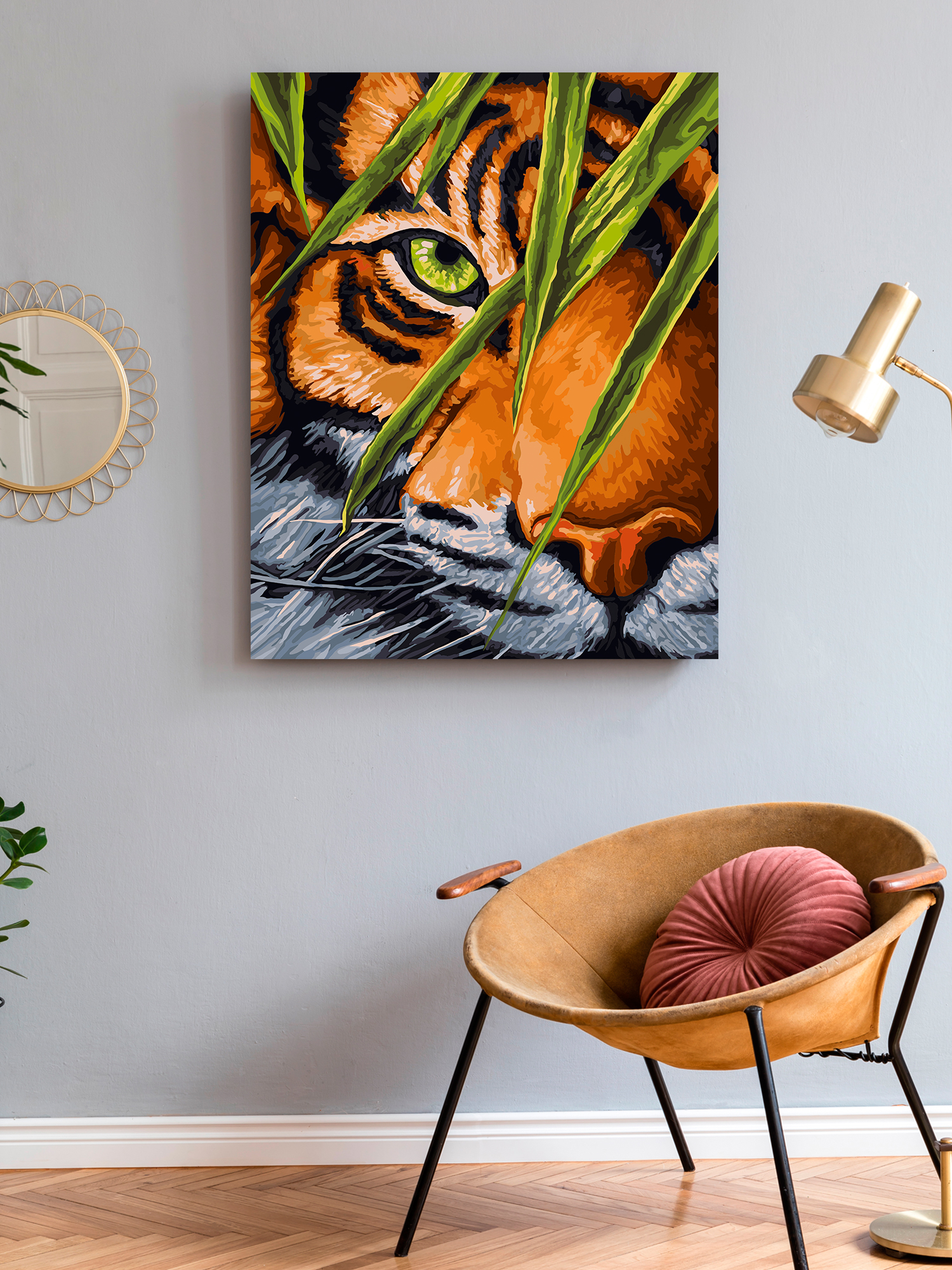 Картина по номерам Art on Canvas Тигриный глаз в ассортименте - фото 3