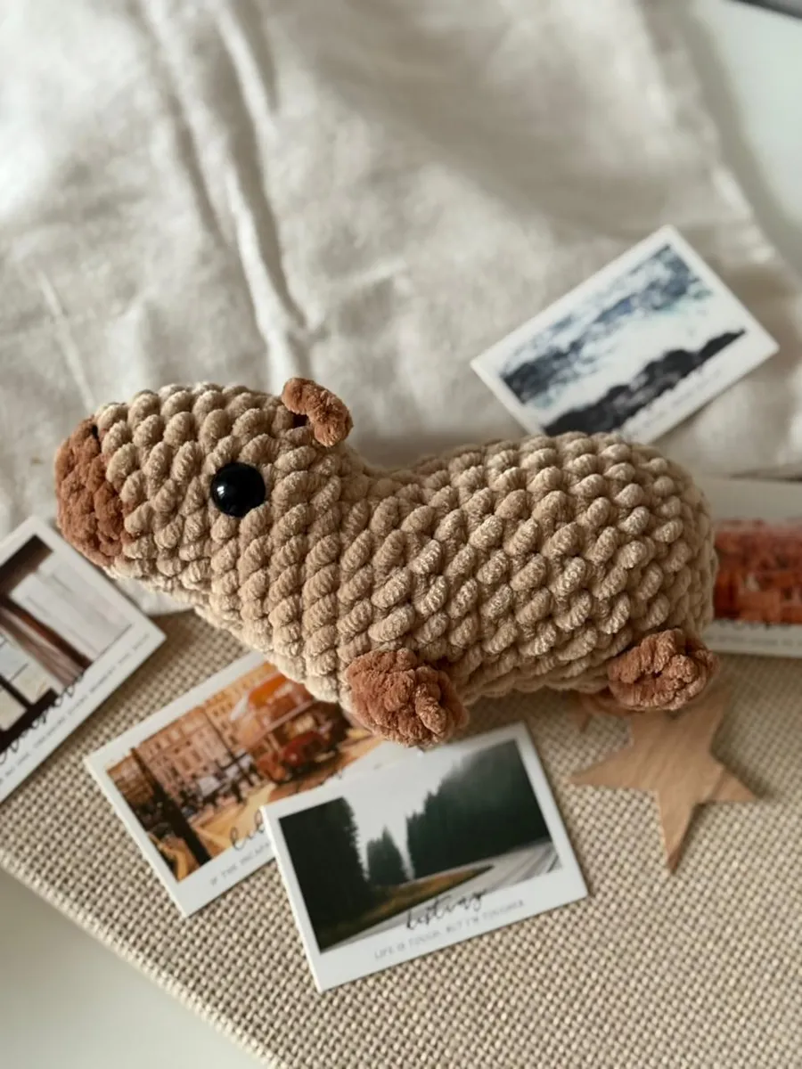 Набор для творчества Effee вязание крючком игрушка Капибара - фото 11