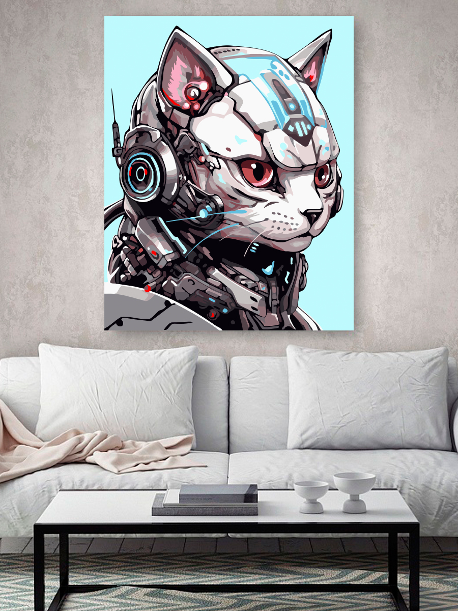 Картина по номерам Hobby Paint Киберкот в ассортименте - фото 3