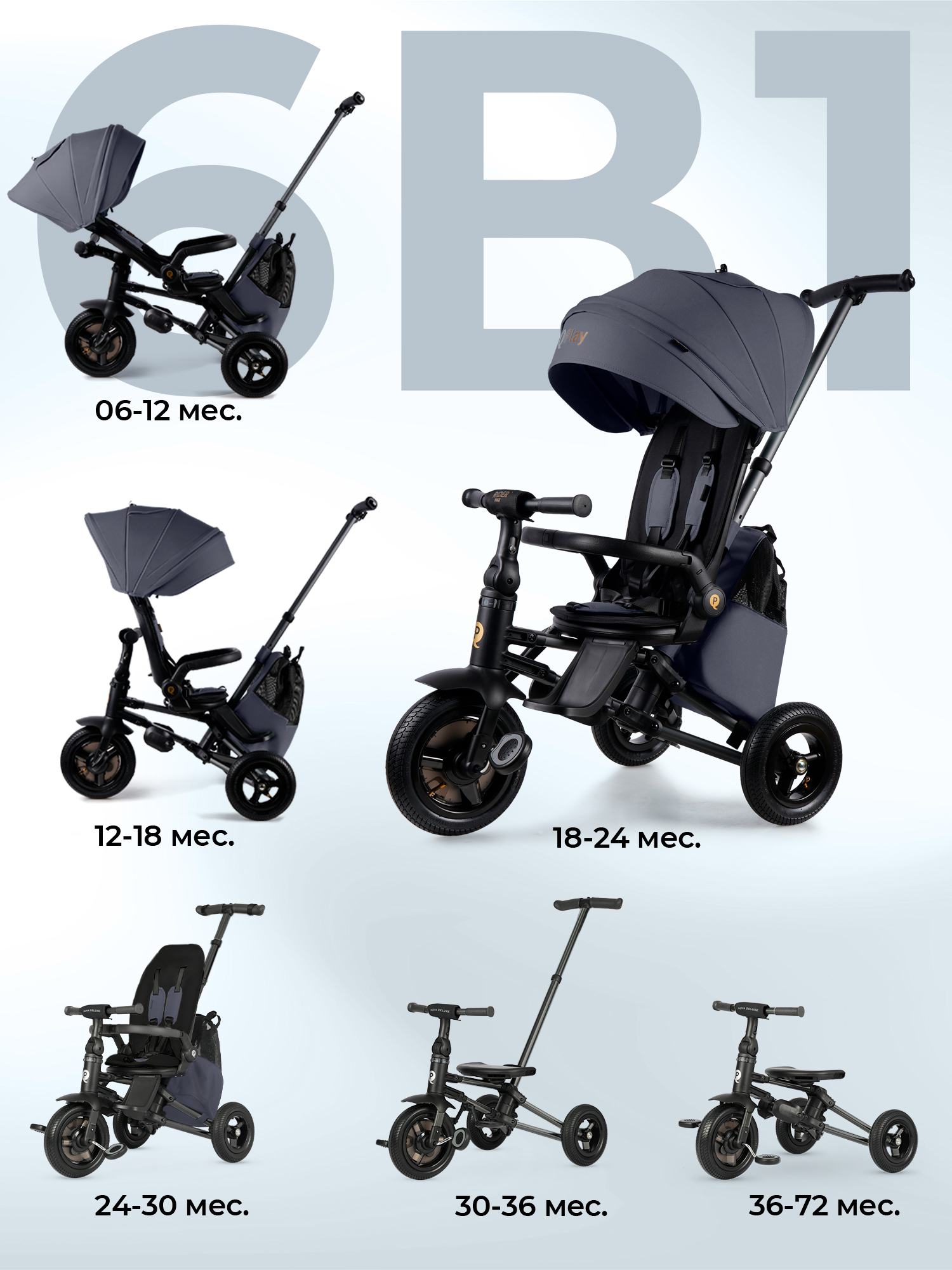 Трехколесный велосипед QPLAY - фото 2