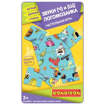 Настольная игра Bondibon нейро Логомозаика звуки Ч-Щ