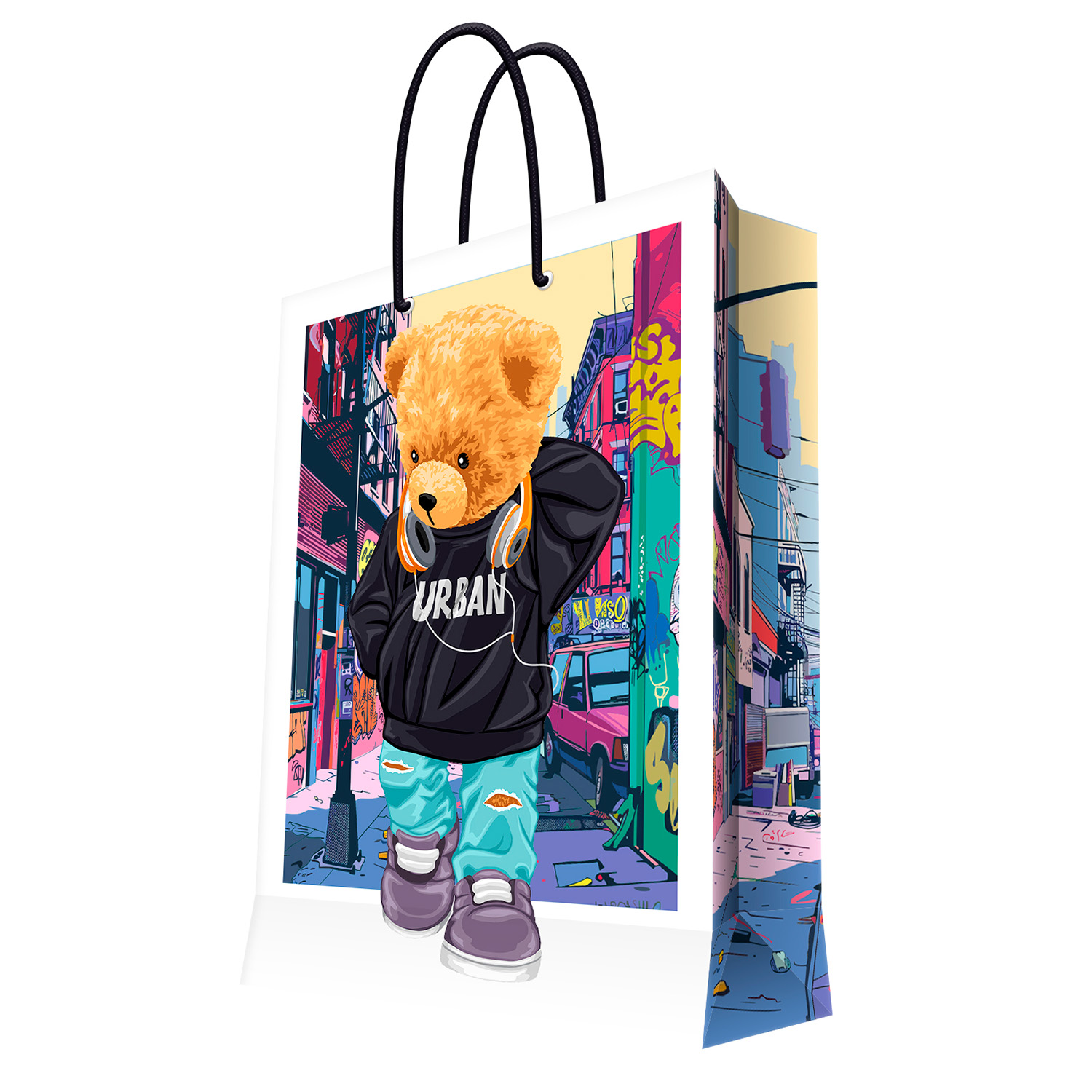 Пакет Феникс Презент Urban beat 33*40.6*16см - фото 1