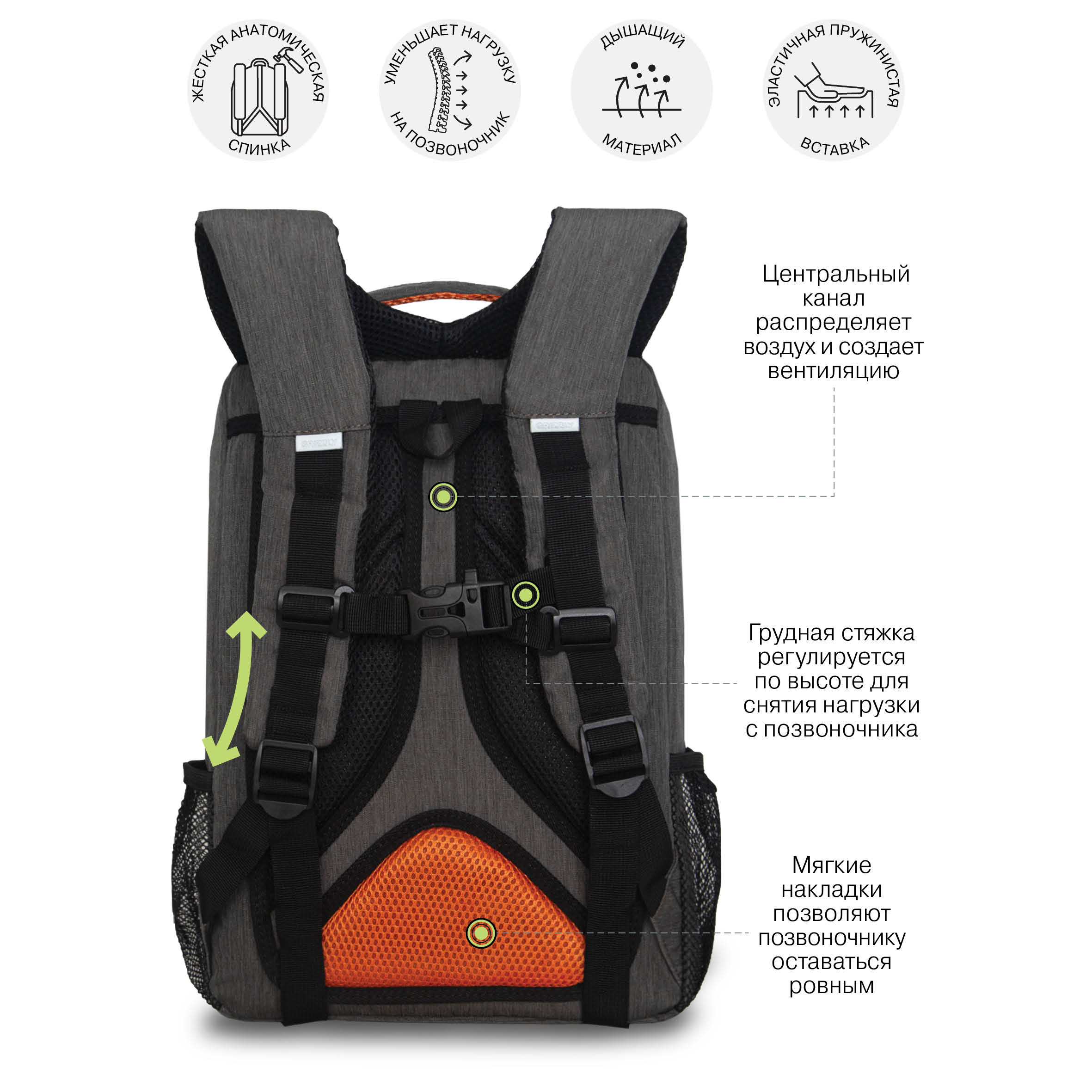 Рюкзак Grizzly для мальчика - фото 8