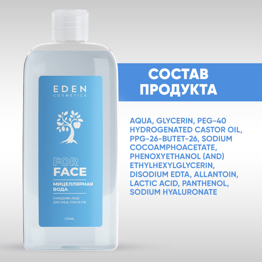 Мицеллярная вода EDEN 250 мл - фото 9