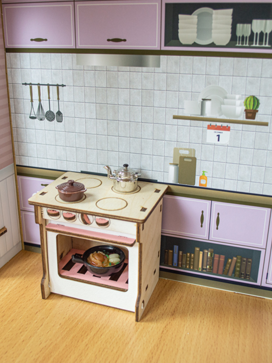 Домик для кукол M-WOOD с мебелью 3094-2 - фото 10