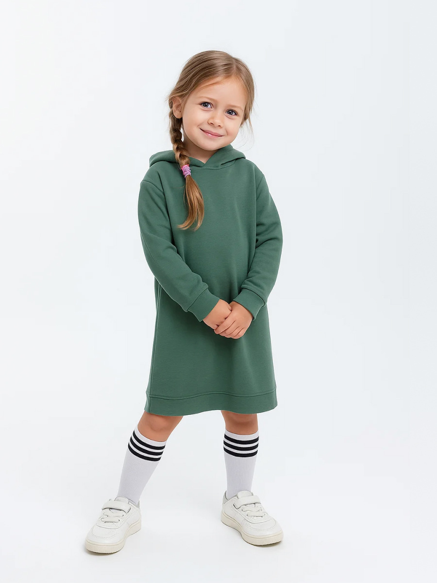 Худи-платье Эскимо у-12-2003полынь - фото 2