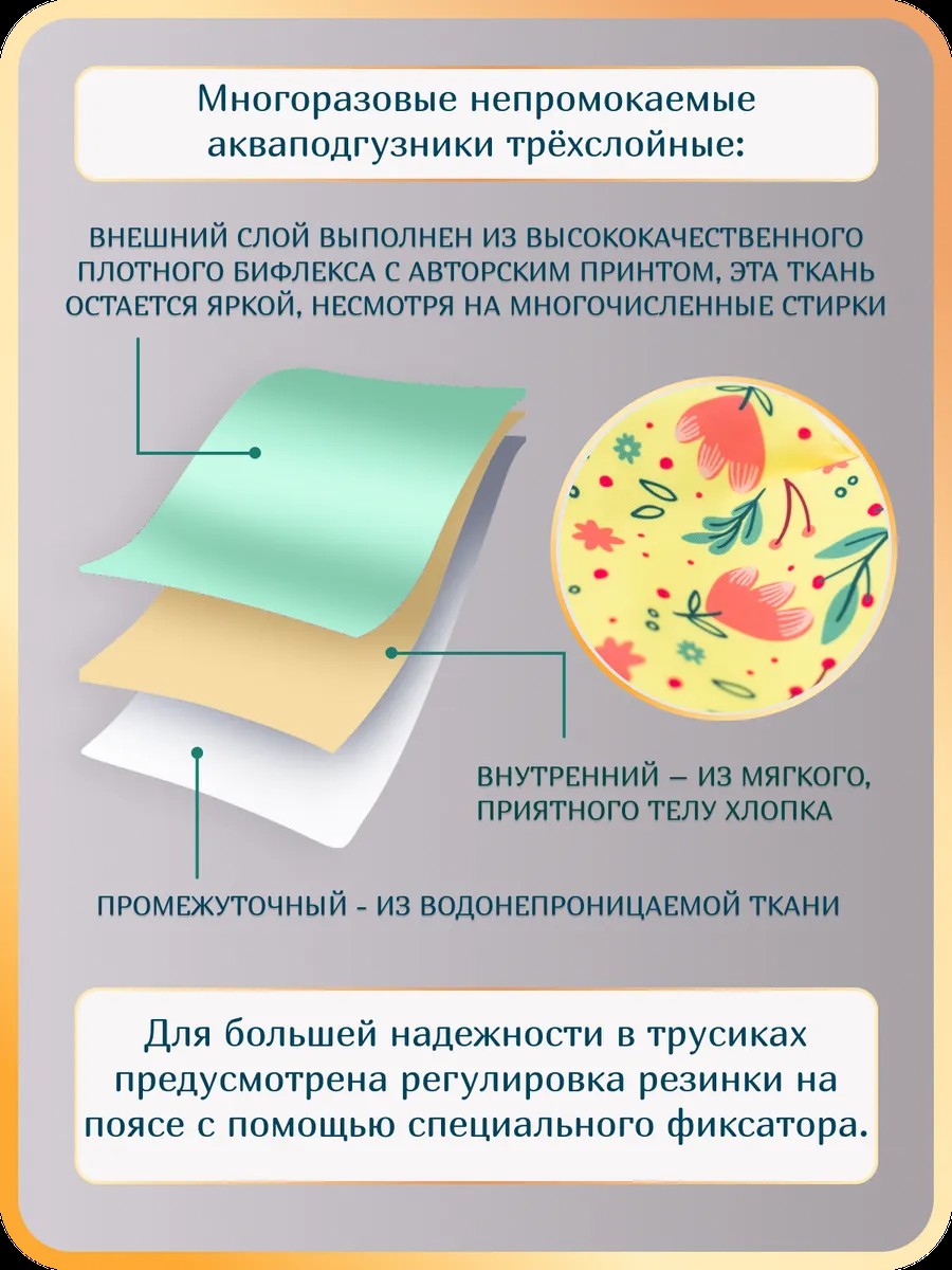 Многоразовые подгузники Мамин Я M - фото 3