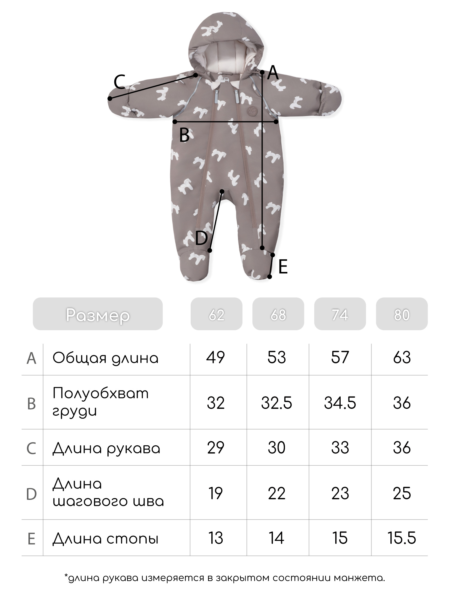 Комбинезон Amarobaby AB-OD26-6202AS/12 - фото 22