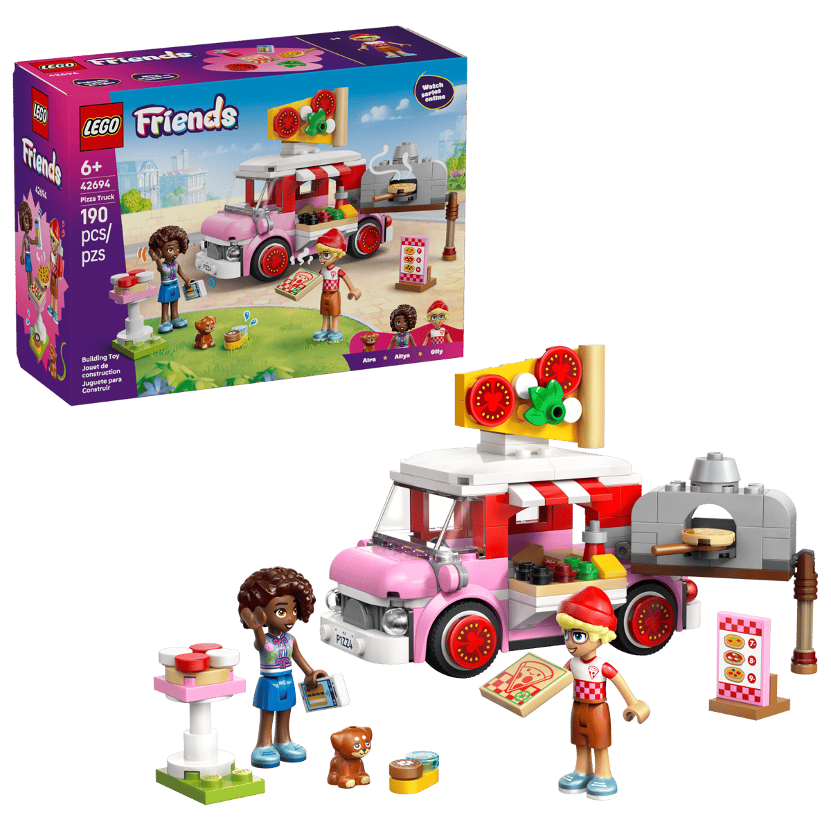 Конструктор LEGO Friends Грузовик для перевозки пиццы 190 дет. - фото 1