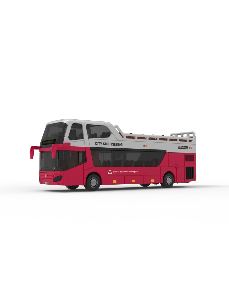 Автобус Libom Красный 1:32 автобус_красный_BT0315B - фото 7