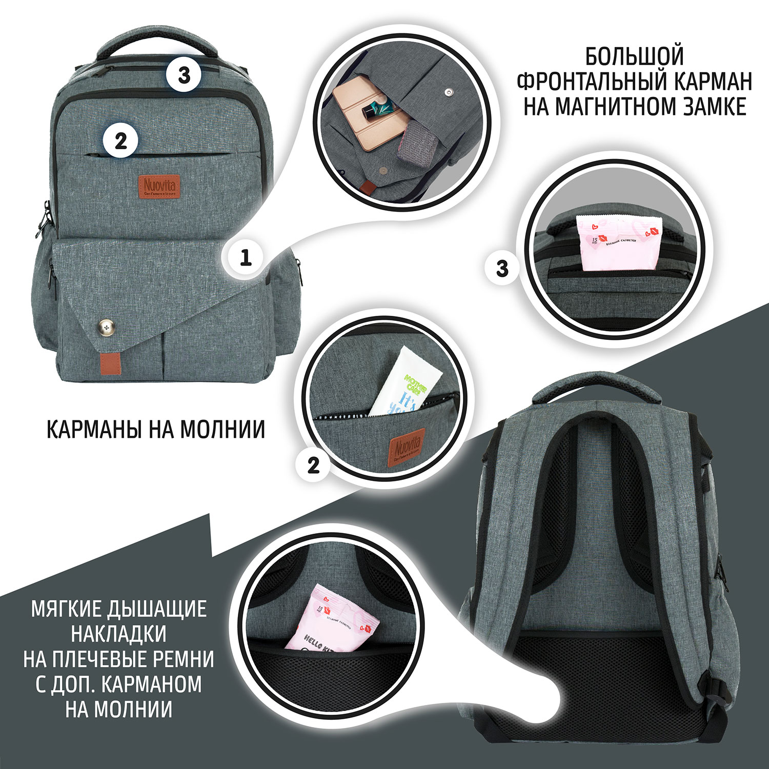 Рюкзак Nuovita CAPCAP tour - фото 4