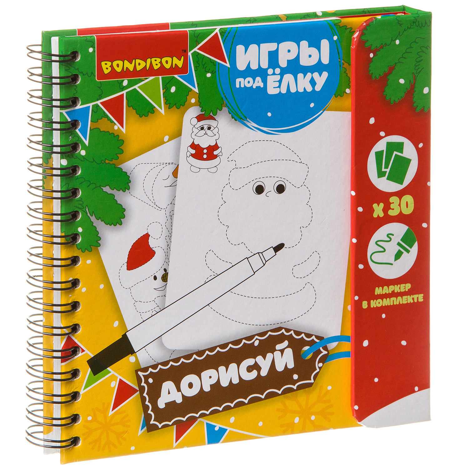 Настольная игра Bondibon с маркером в дорогу Дорисуй - фото 3