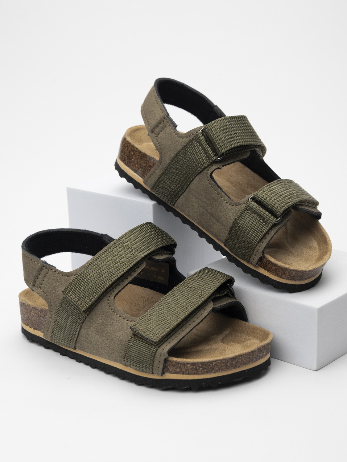 Изображение товара Детские биркенштоки TikkaGo 28.5 Липучки Эко-кожа