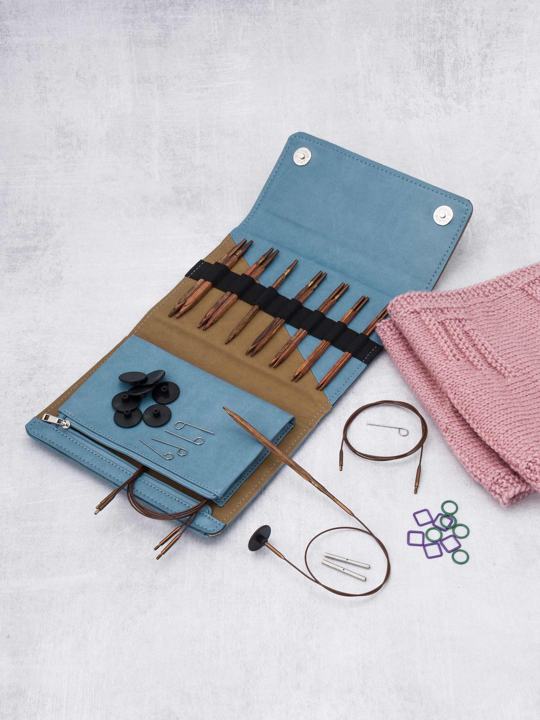 Спицы для вязания KnitPro съемные 13 см d 4-8 мм 7 пар - фото 1