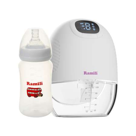 Молокоотсос Ramili SE300 Четырехфазный бионический с бутылочкой