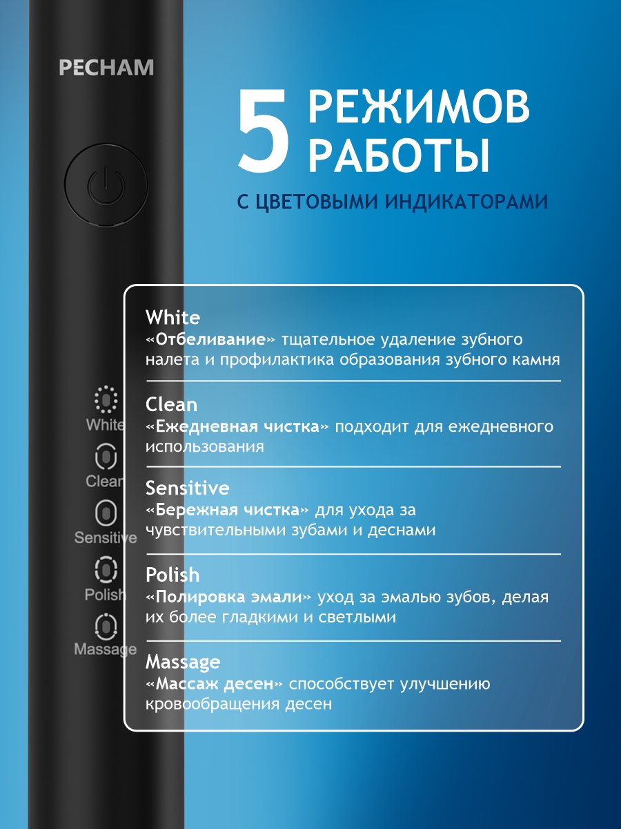 Зубная щетка электрическая PECHAM - фото 3