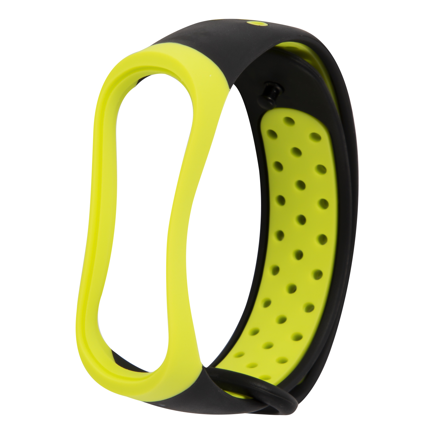 Ремешок RedLine двухцветный Xiaomi Mi Band 4-Mi Band 3 черный с желтым - фото 1