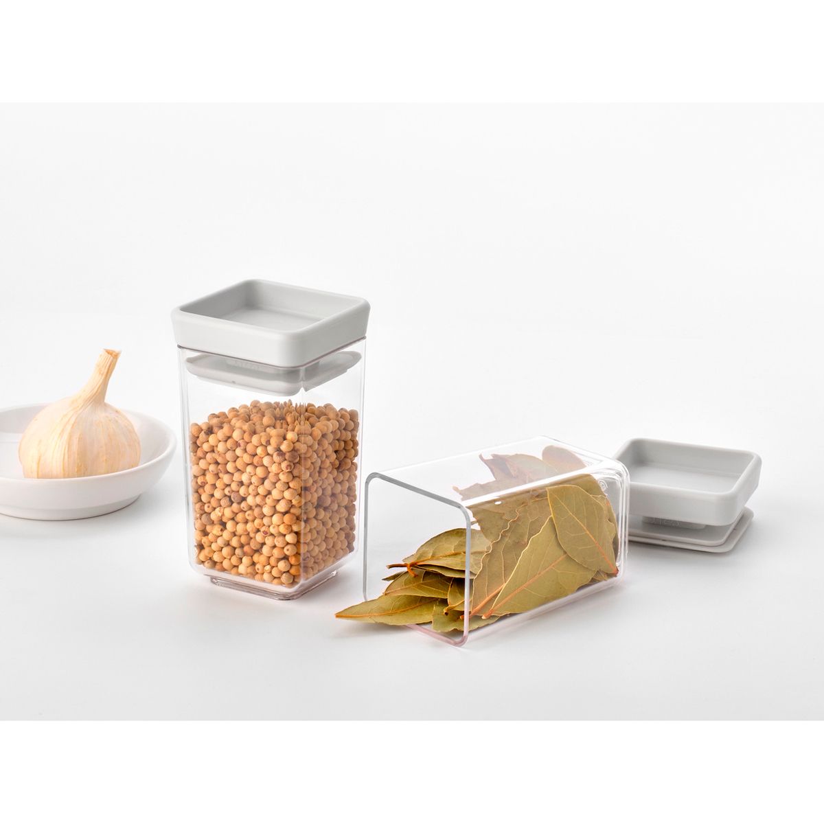 Набор модульных контейнеров Brabantia Tasty+ 150мл 2шт светло-серый 230585 - фото 6
