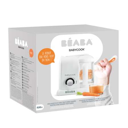 Пароварка блендер для детского питания BEABA Babycook Solo белый