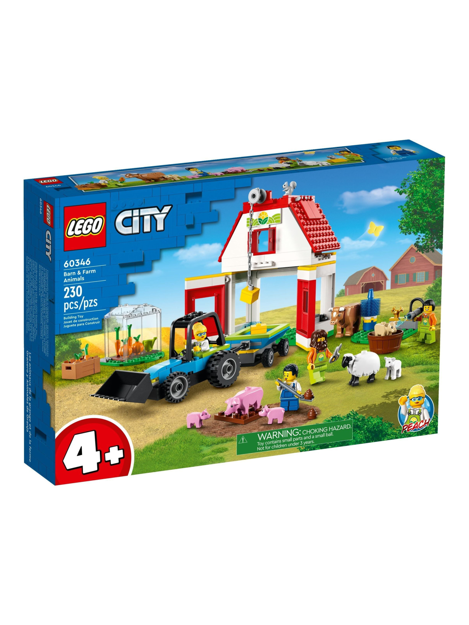 Конструктор LEGO City Ферма и амбар с животными 230 дет. - фото 1