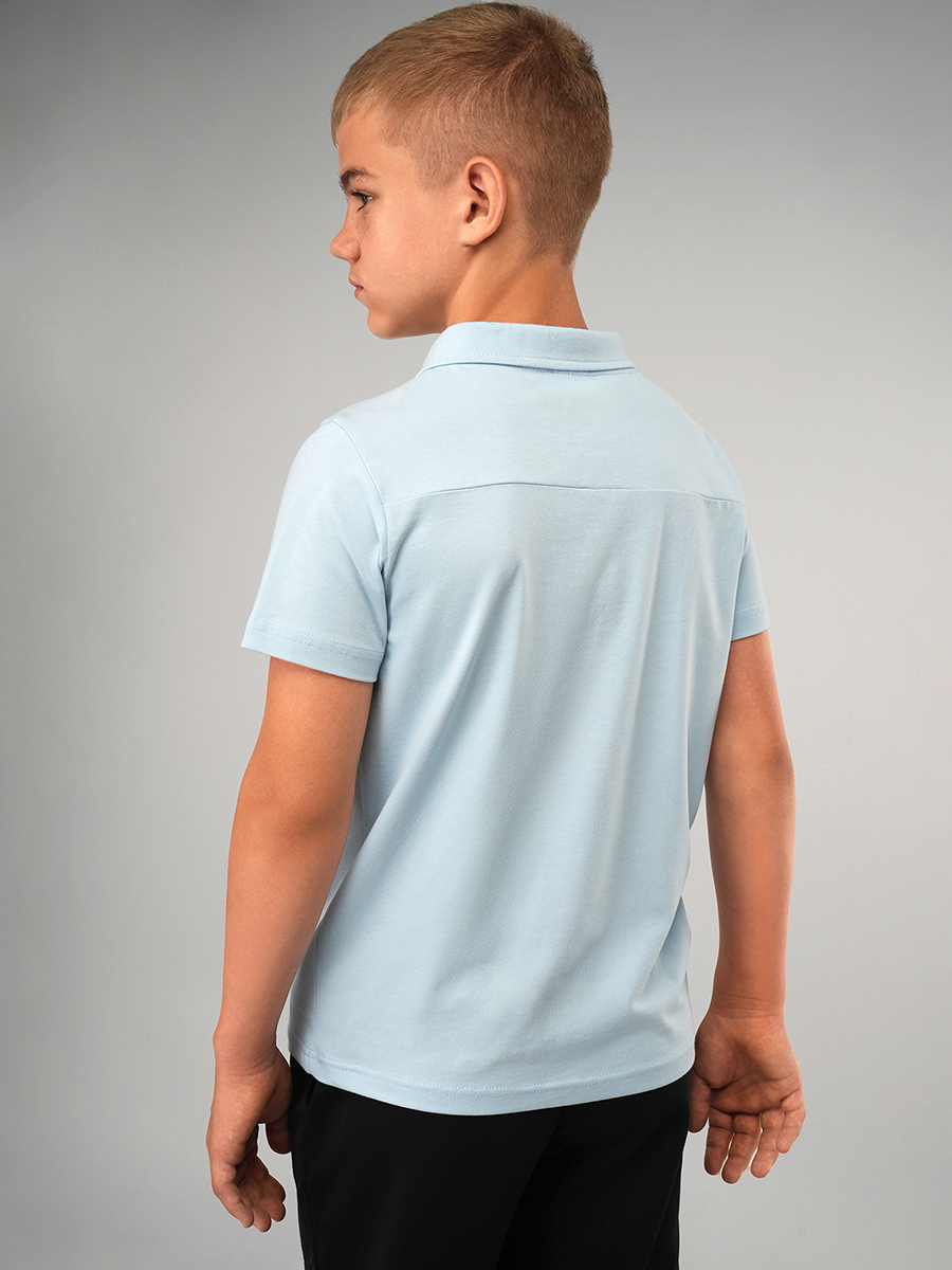 Футболка-поло HappyFox HF55152светло.голубой - фото 5