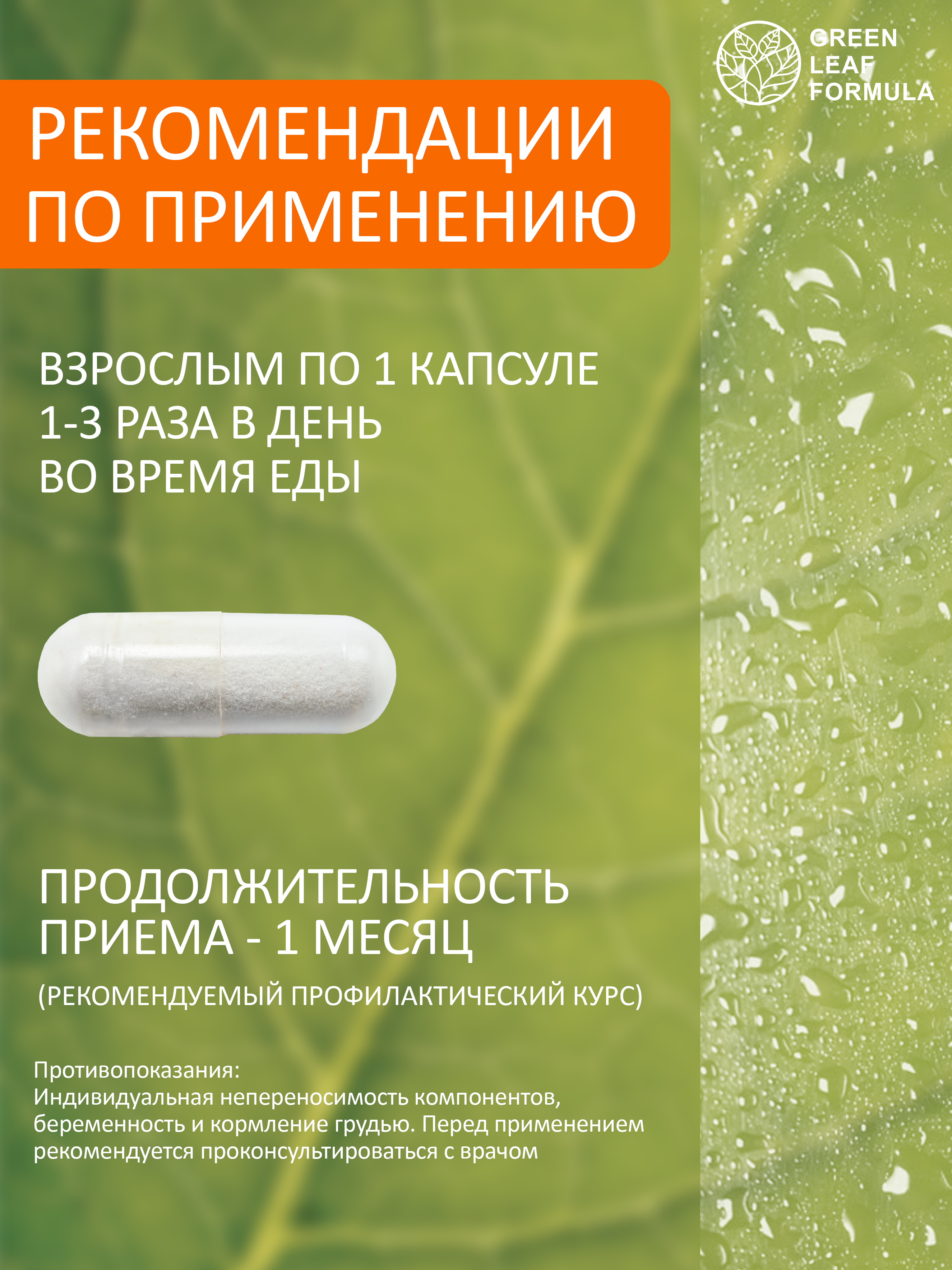 Комплекс бифидобактерий Green Leaf Formula метабиотик для кишечника от кандидоза - фото 8