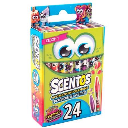 Восковые мелки Scentos 24 шт.