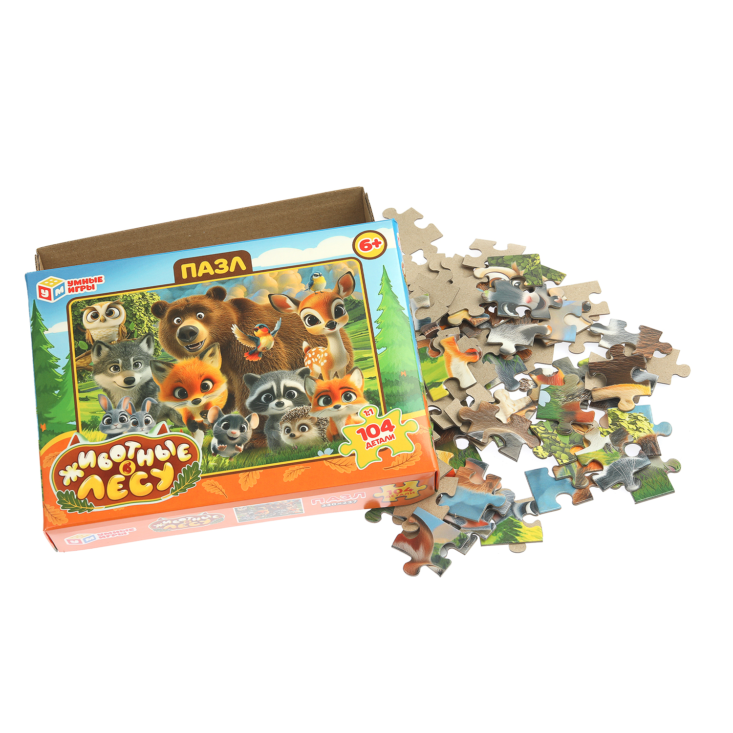 Пазл Умные игры Животные в лесу классический - фото 2