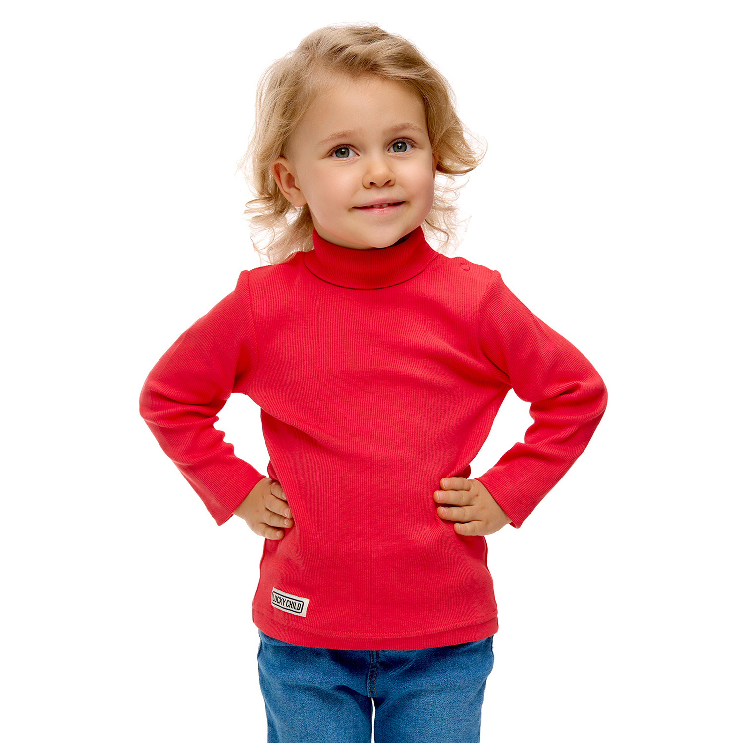 Водолазка Lucky Child 77-11/коралловый/0-2 - фото 1