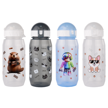 Бутылка для воды WOWBOTTLES и других напитков 400мл в ассортименте КК0718