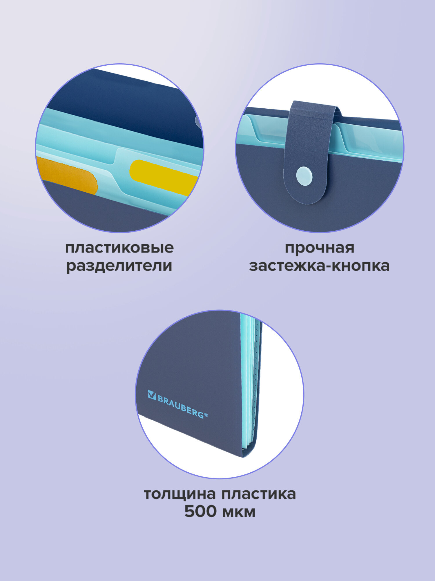 Папка-органайзер Brauberg А4 - фото 4