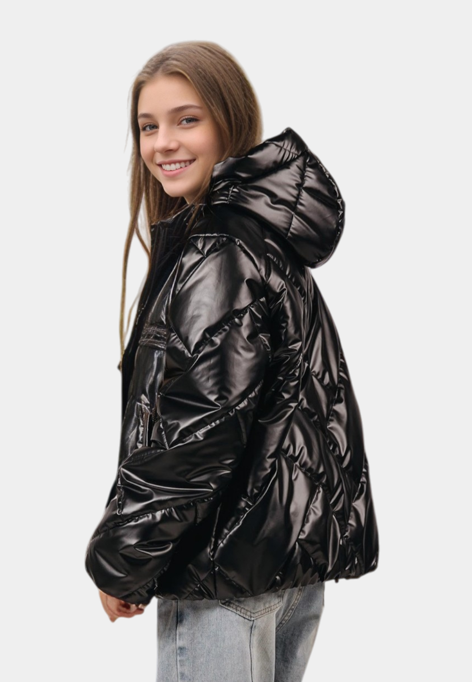Куртка Аврора 964-Д/черный-лак - фото 2