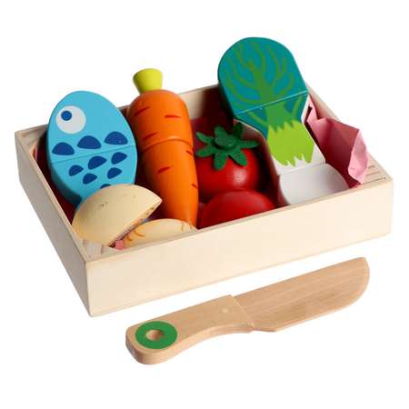 Игровой набор Sima-Land продукты, прилавок, касса, тележки и корзинки