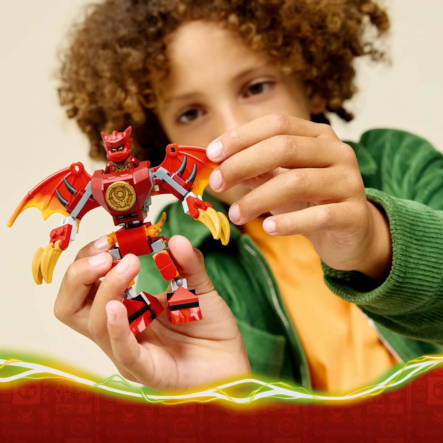 Конструктор LEGO NINJAGO Боевой набор Робот-дракон Кая 85 дет. - фото 7