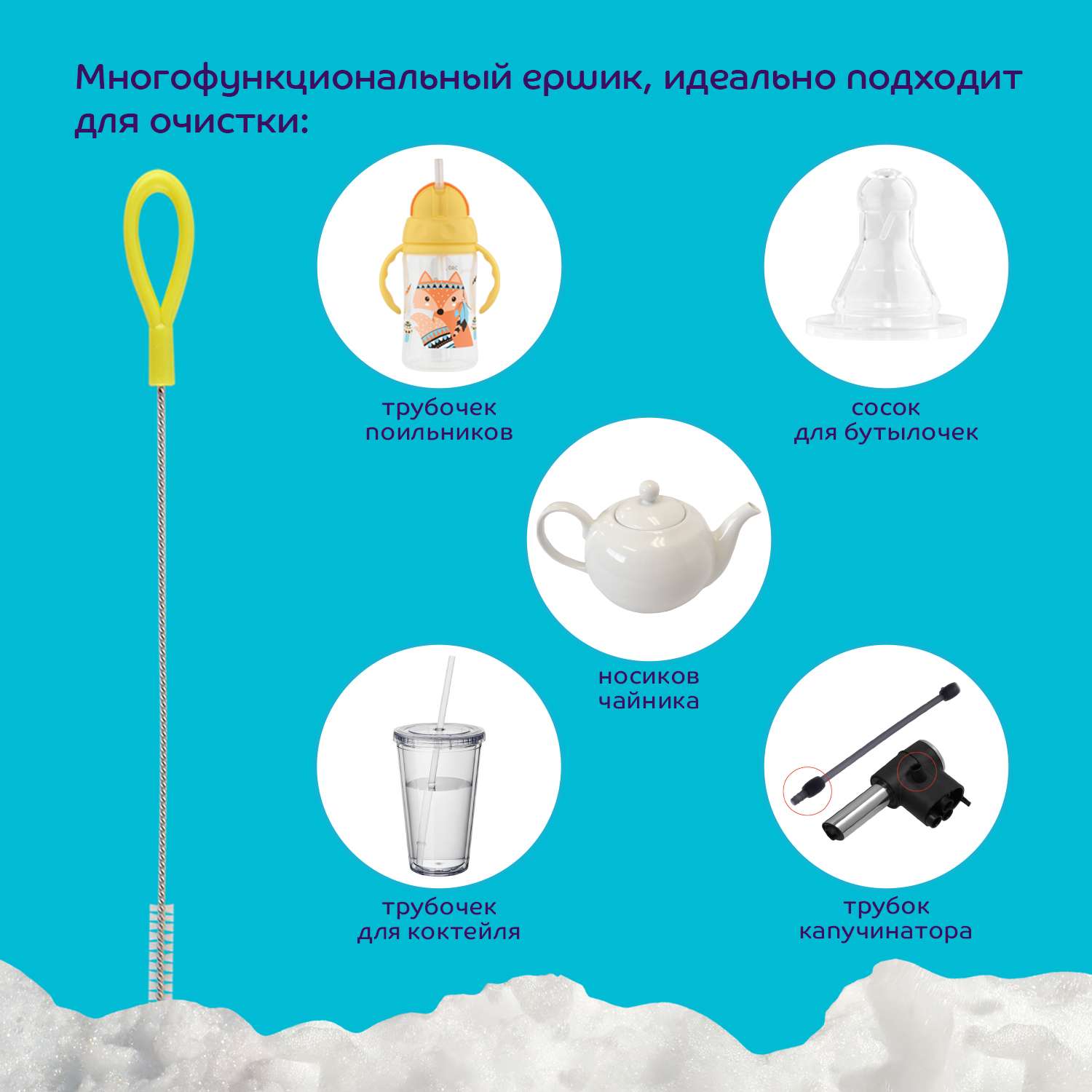 Набор ёршиков Lubby 2 шт от 0 месяцев 33177 - фото 7