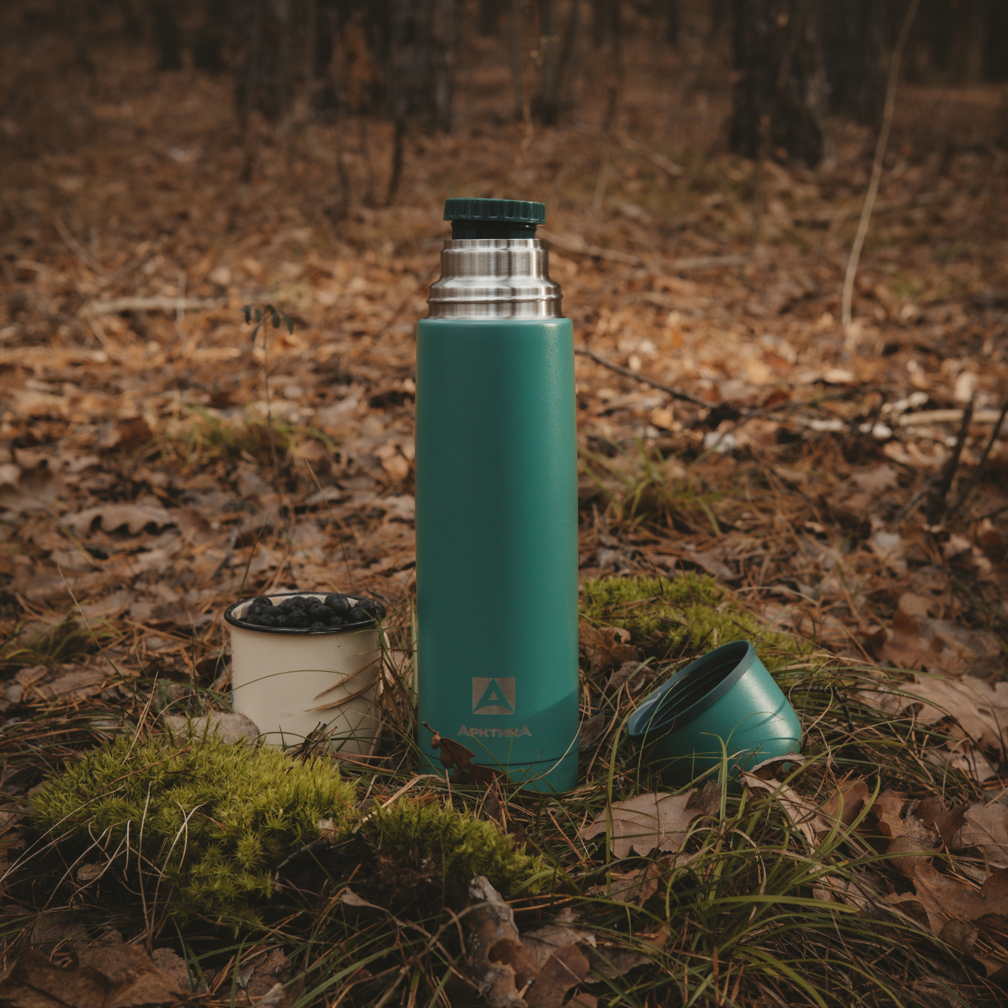 Термос Арктика 101-1000 хвоя - фото 5