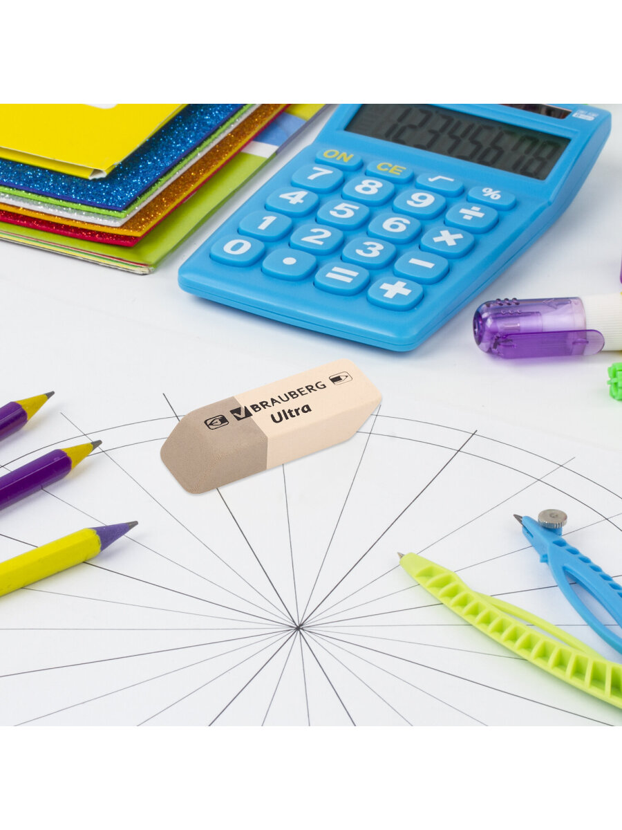 Ластик Brauberg 6 шт. - фото 11