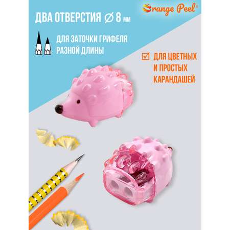 Точилка Orange Peel ежик 4 шт.