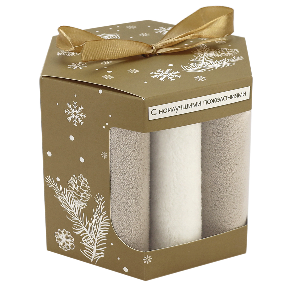 Полотенце BRAVO Зима 30 x 30 см 3 шт. - фото 1