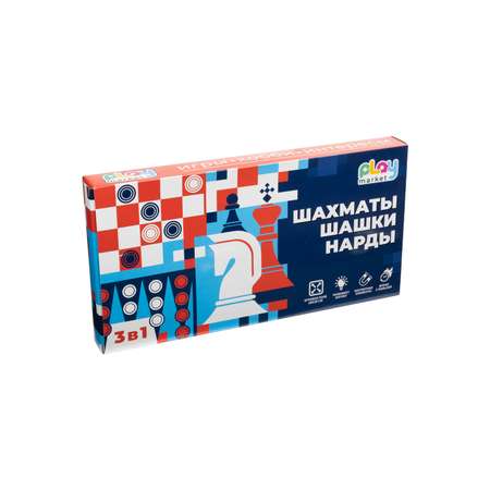 Настольная игра Play market Нарды Шашки Шахматы