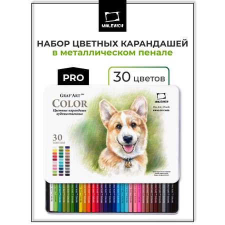 Карандаши цветные Малевичъ 30 шт.
