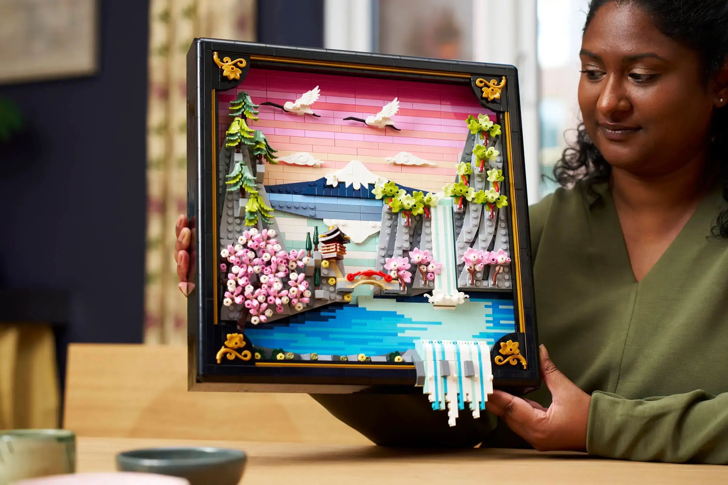 Конструктор LEGO Art Пейзаж с цветущей сакурой 1892 дет. - фото 11